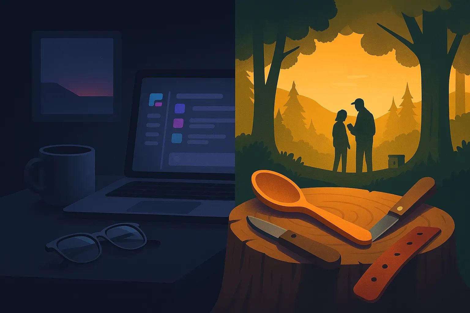 Work, Woodlands, and Geocaches